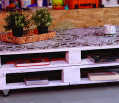 İnşaat Paletinden Sehpa