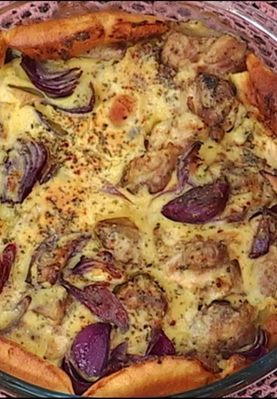 Fırında Tavuklu Boşnak Yemeği