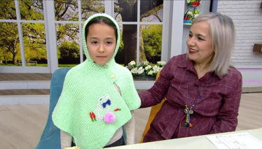 Çocuklar İçin Kapüşonlu Panço Yapımı