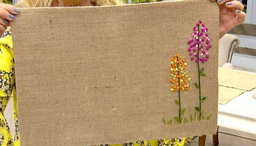 Derya Baykal'la Gülümse Çuval Kumaştan İşlemeli Amerikan Servis Yapımı