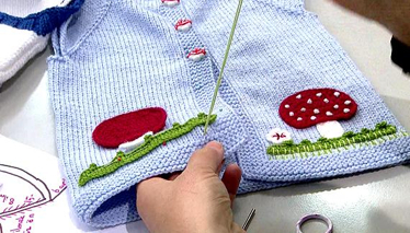 Mantarlı Çocuk Yeleği Yapımı