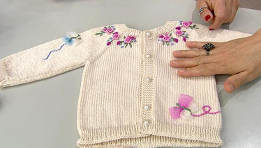 Örgü Üstüne İşleme Yapımı