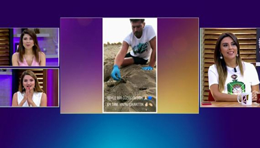 Kıvanç Tatlıtuğ’dan deniz kaplumbağalarına yardım!