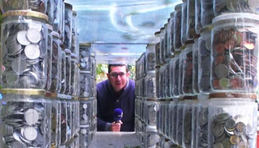 3 ton ağırlığında para bir arada!