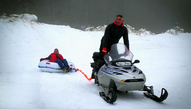 Kar motoru ile kar keyfi!