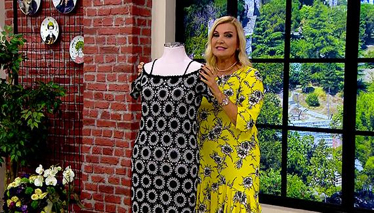 Altıgen Motifli Elbise