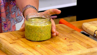 Acılı Çimiçuri ve Kivi Sosu