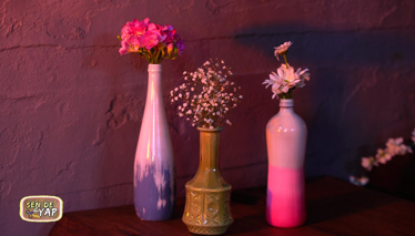 Cam Şişeden "Vazo"