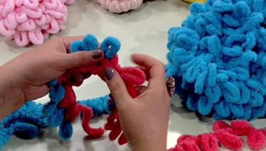 İlmekleme Yöntemiyle Bebek Battaniyesi