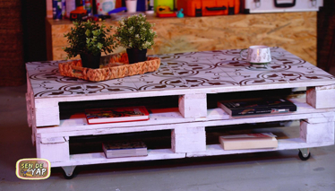 İnşaat Paletinden Sehpa