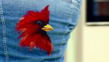 Derya Baykal'la Gülümse Kot Ceket Üzerine Keçe Tasarımı