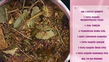 Ab-ı Hayat Şerbeti Tarifi