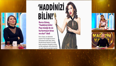 Burcu Güneş açtı ağzını yumdu gözünü