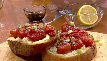 Taze Soğanlı Bruschetta