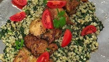 Ispanaklı Izgara Tavuk İncik