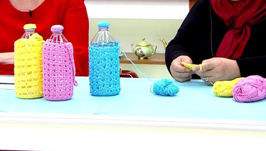 Piknik Su Şişesi Kılıfı Yapımı