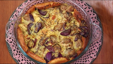 Fırında Tavuklu Boşnak Yemeği