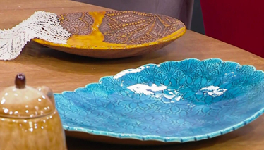 Seramik Dantel Tabak