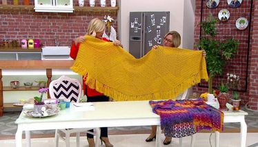 3 Adet Üçgen Motifinden Pratik Şal Yapımı