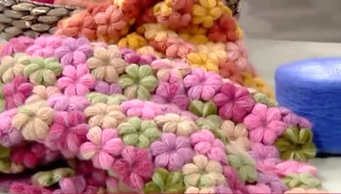 Çiçek Motifli Şal Yapımı