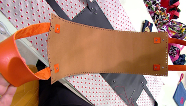 Deri Kitli Büzgülü Çanta 