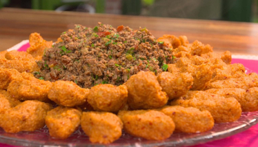 Arap Kebabı ve Patates Köftesi